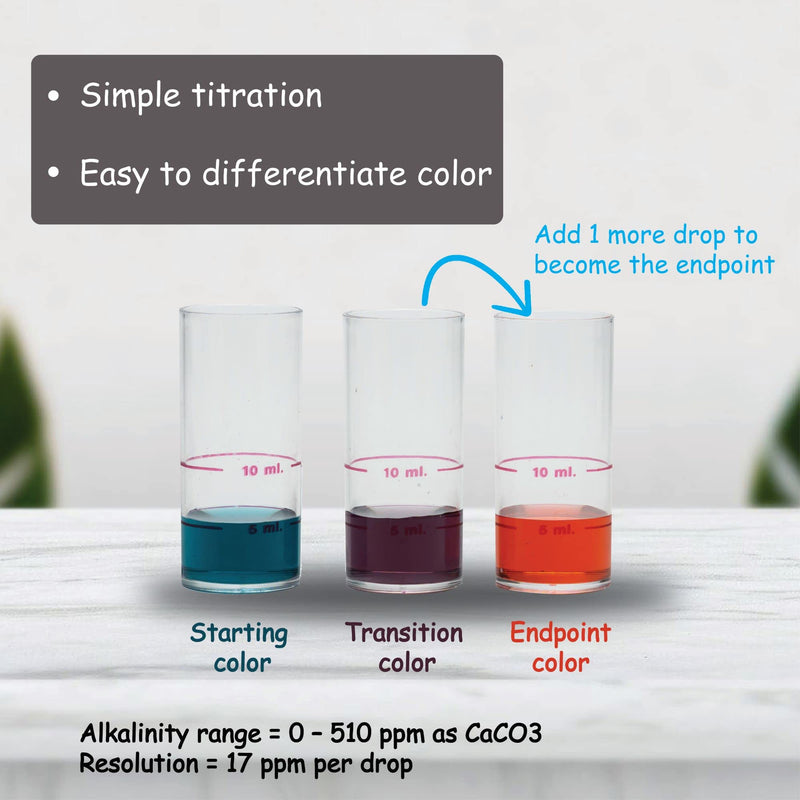 [Australia - AusPower] - Generic Monitor Alkalinity Test KIT (120 Tests) - Monitor Aquarium & aquaculture Water Quality 