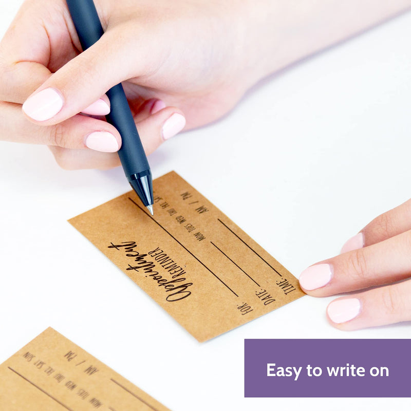 [Australia - AusPower] - 200 Appointment Reminder Cards - Kraft Style for Business, Hair Salon, Dental Office, Massage Therapist, Grooming, Hairdresser, Medical Doctors and More - Bulk Pack of Your Next Appointment Cards … 200 