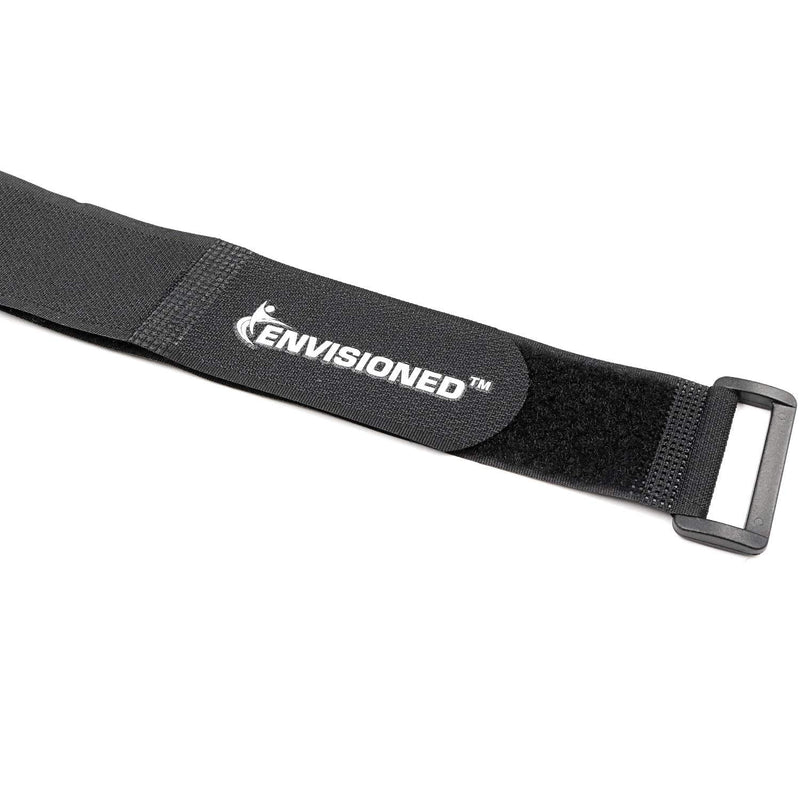 [Australia - AusPower] - Reusable Cinch Straps 2" x 40" - 6 Pack, Multipurpose Strong Gripping, Quality Hook and Loop Securing Straps (Black) 2" x 40" 