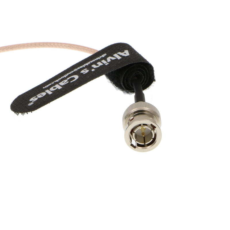 [Australia - AusPower] - Alvin's Cables Blackmagic DIN 1.0/2.3 Mini BNC Right Angle to BNC Male 75ohm RG179 HD SDI Cable 20CM Straight BNC to RA DIN 