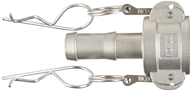 [Australia - AusPower] - Dixon Valve & Coupling G75-C-SS Investment Cast Stainless Steel 316 Global Type C Cam and Groove Hose Fitting, 3/4" Socket x 3/4" Hose ID Push-On 