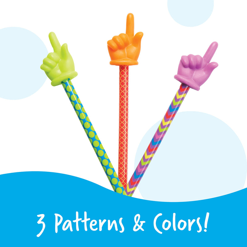 [Australia - AusPower] - Learning Resources Patterned Hand Pointers, Homeschool, Classroom Pointer for Kids, Reading Pointers, Set of 3, Ages 3+ 