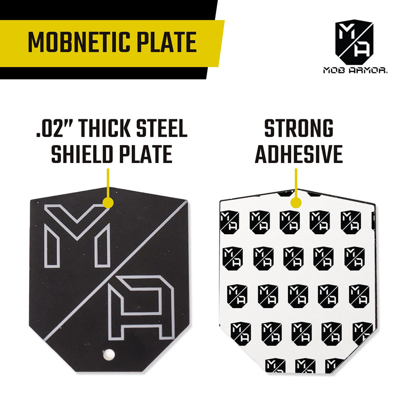 [Australia - AusPower] - Mob Armor MobNetic Plates (2 Pack) - Compatible with Mob Magnetic Phone Mount for Car - Universal Smartphone Mounting Plates - Best Vehicle Accessory for Cellphone - Black 
