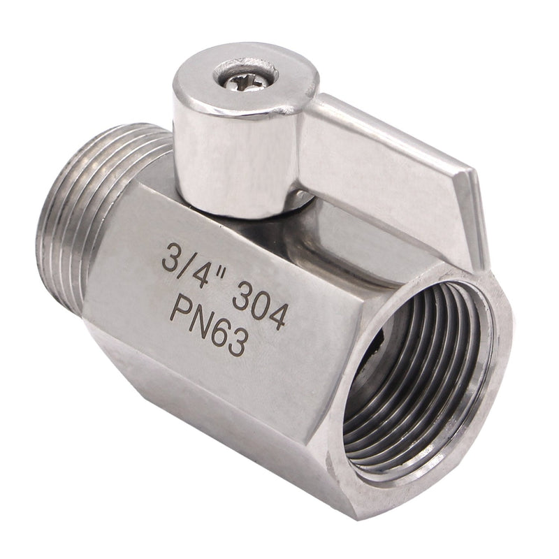 [Australia - AusPower] - DERNORD NPT Ball Valve 3/4" NPT Famale x Male Thread with Stainless Steel 304 Handle(Pack of 2) 3/4 Inch Pack of 2 