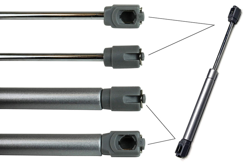 [Australia - AusPower] - Berta (2 Pieces) 100N/22LB Hydraulic Soft Open Gas Springs, Gas Strut for Cabinets, Cabinet Doors Lift Support, Gas Shocks, Lid Stay, Lid Support with Brackets and Installation Screws 2 Pieces 