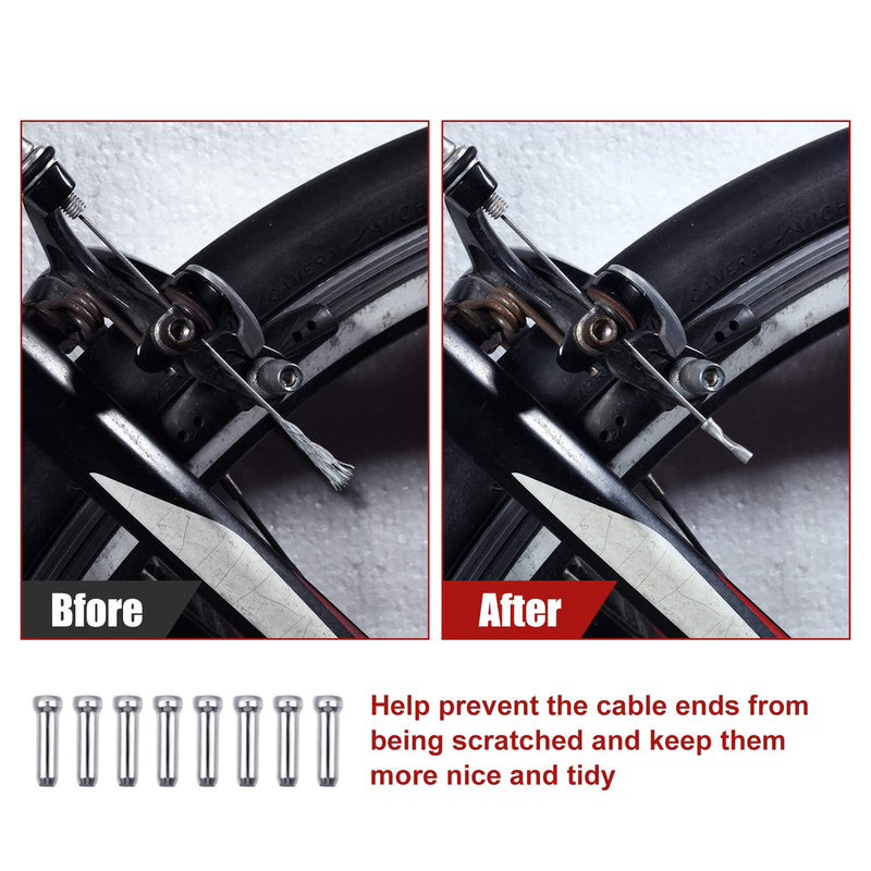 [Australia - AusPower] - Universal Bicycle Transmission Line Bicycle Shift Derailleur Cable and Brake Cable Kit for Bicycle Mountain Road Bike Repair Black 