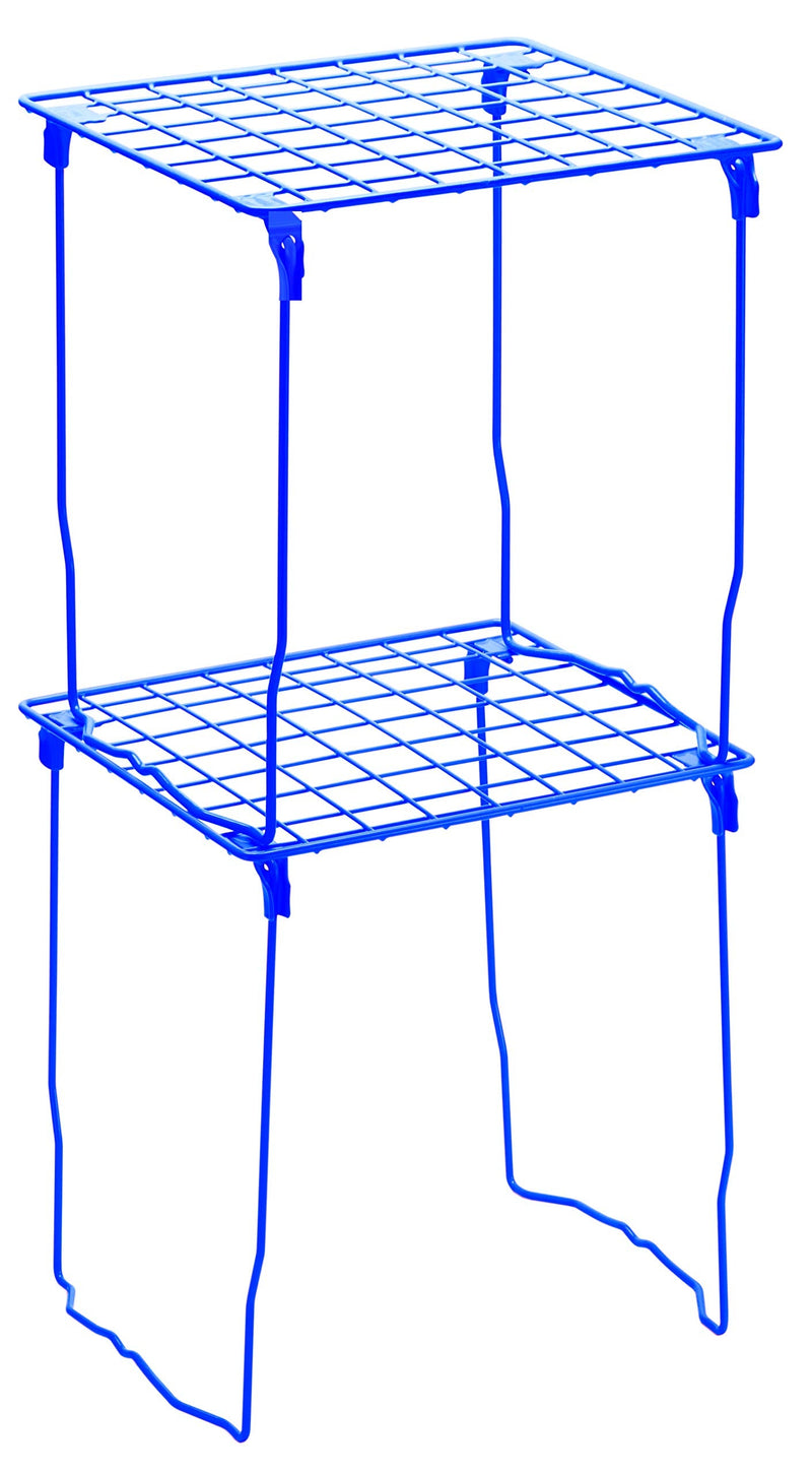 [Australia - AusPower] - LockerMate Stac-A-Shelf Locker Shelf, Stackable, Extra Tall, Fits Standard Size School Lockers, Blue 
