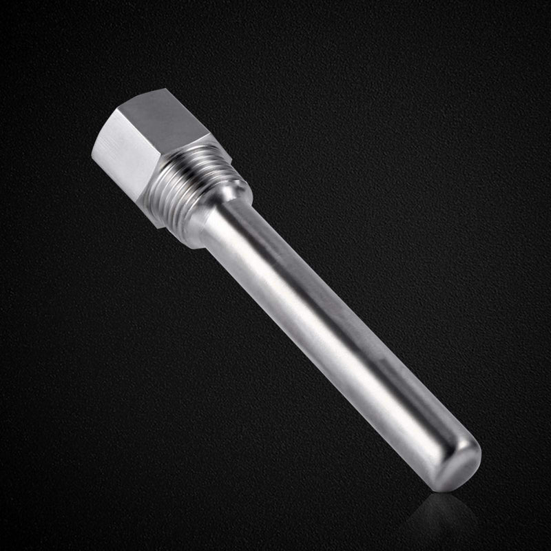 [Australia - AusPower] - Thermowell Stainless Steel 1/2"NPT Threads for Temperature Sensors Temperature Instruments Thermometer 