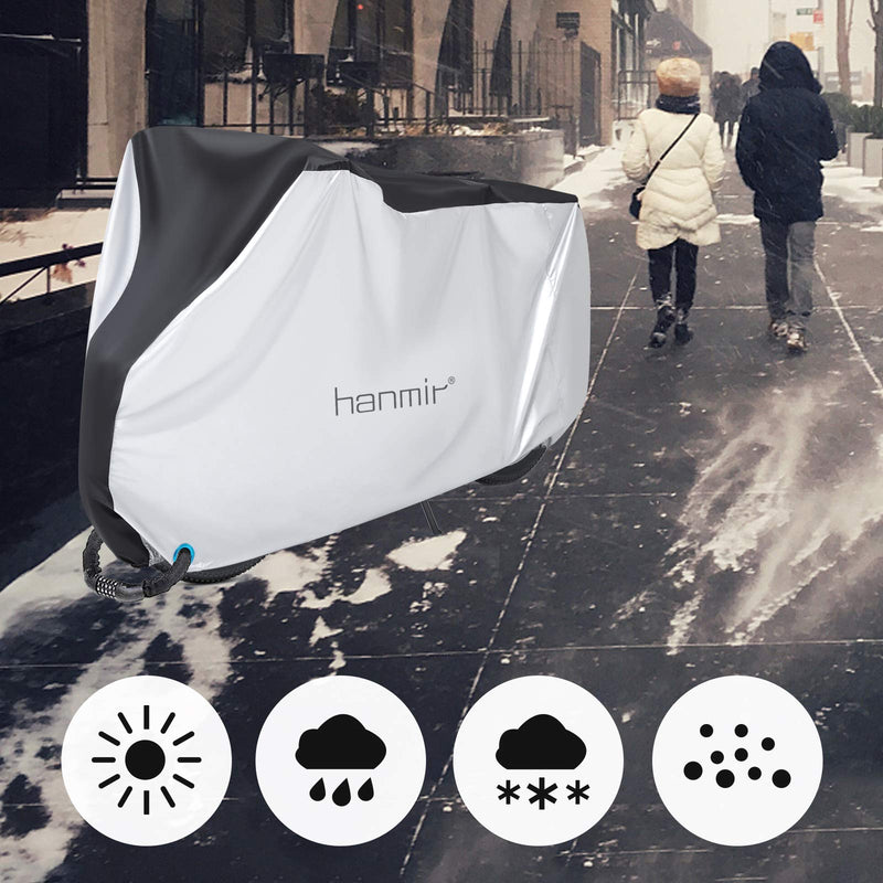 [Australia - AusPower] - Bike Cover,Waterproof Outdoor Bicycle Cover Anti Dust Rain Snow UV, Bike Rain Cover for Mountain, Road & Heavy Duty Bikes with Lock Holes & Storage Bag 