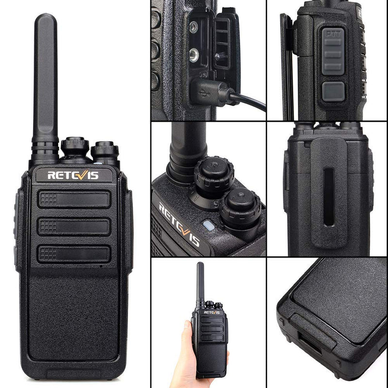 [Australia - AusPower] - Retevis RT28 Walkie Talkies Rechargeable,Two Way Radio Long Range,VOX Handsfree USB Charging Durable,2 Way Radios for Adults,Hiking Camping Hunting(2 Pack) 