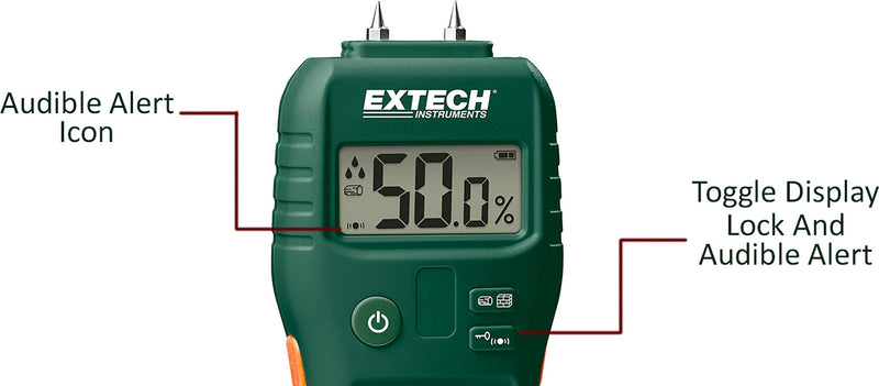 [Australia - AusPower] - Extech MO50 Compact Pin Moisture Meter 