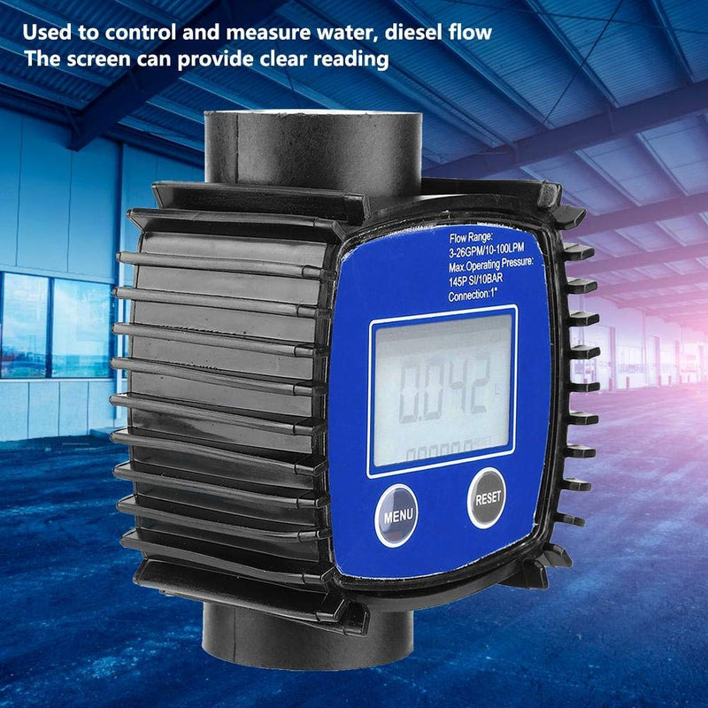 [Australia - AusPower] - 1″ Digital Flow Meter,Multipurpose High Accuracy Water Diesel Flowmeter,Flow Meter for Garden Hose,for Diesel, Gasoline, Urea, Chemical Liquid, Water, Oil and Other Media 