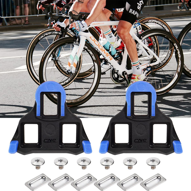 [Australia - AusPower] - Chooee Road Bike Cleats for Shimano SPD-SL SM-SH10 SM-SH11 SM-SH12 Cleats Speed-SL Bicycle Pedals Cleat Blue-CH12 