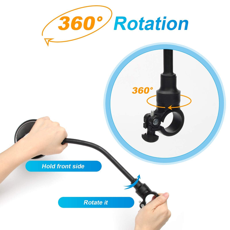[Australia - AusPower] - Coitak Bike Mirror, Adjustable Handlebar Rear View Mirrors, 2 PCS Convex Mirror Universal For Bike Bicycle 