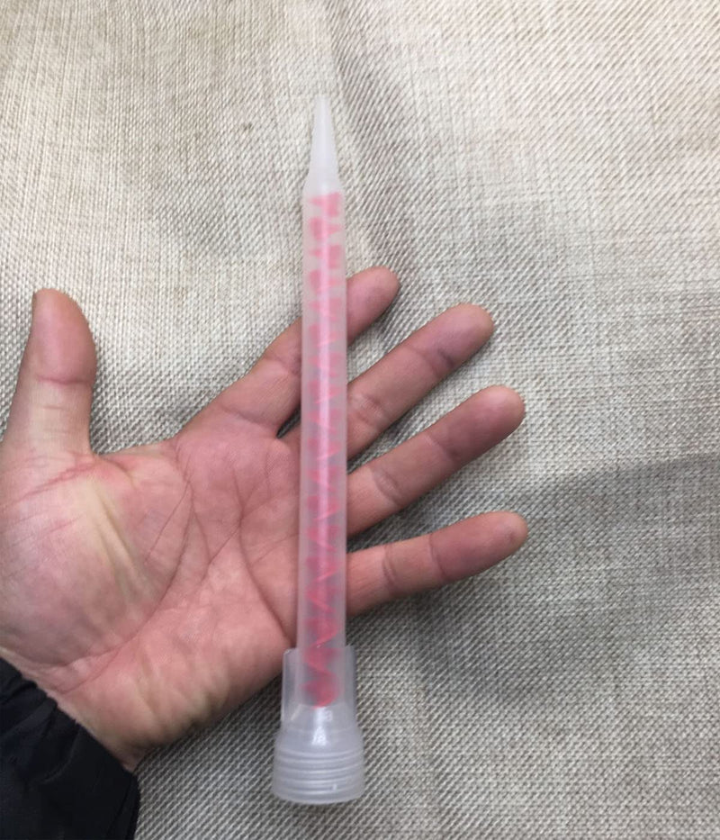 [Australia - AusPower] - Double Barrel Mixing Nozzle, 15 PCS Double Epoxy Gun Nozzles, Suitable for 200ml and 400ml Manual Ink Cartridges 