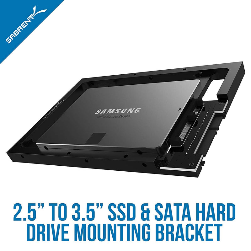 [Australia - AusPower] - SABRENT 2.5” SSD & SATA Hard Drive to Desktop 3.5” SATA Bay Converter Mounting Kit (BK-PCBS) Server: x2 2.5" HDD/SSD to 3.5 