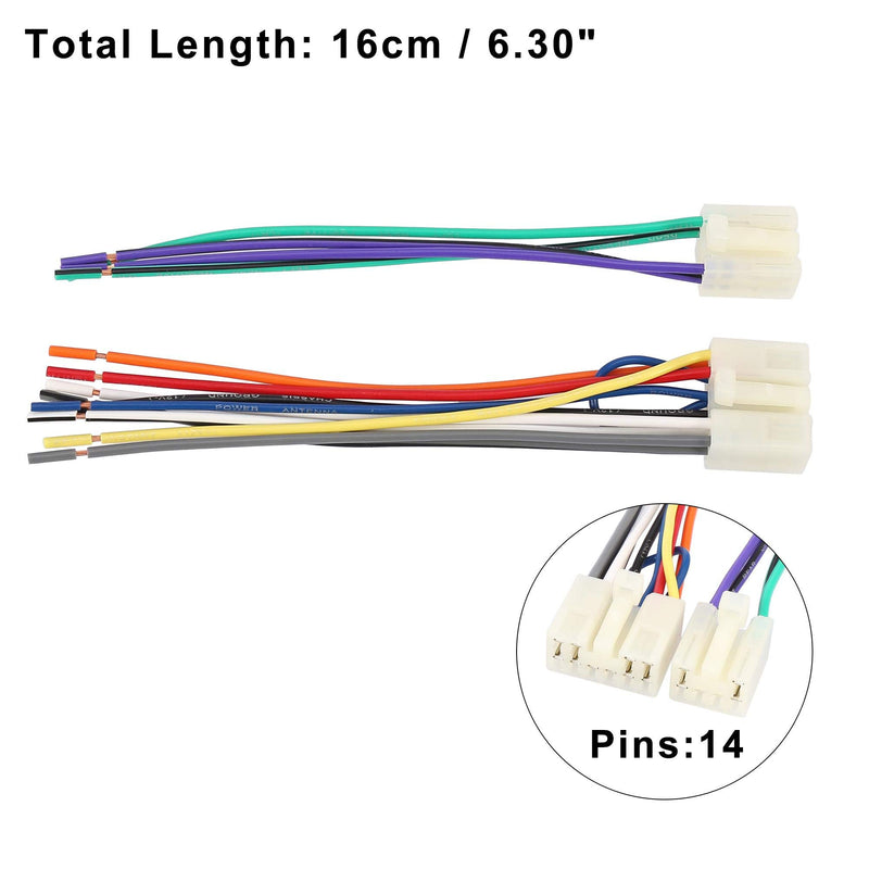 [Australia - AusPower] - X AUTOHAUX 71-1761 Car Stereo CD Player Wiring Harness Wire TWH-951 Radio Adapter Install Plug Set for Toyota for Scion for Subaru 1987-Up 