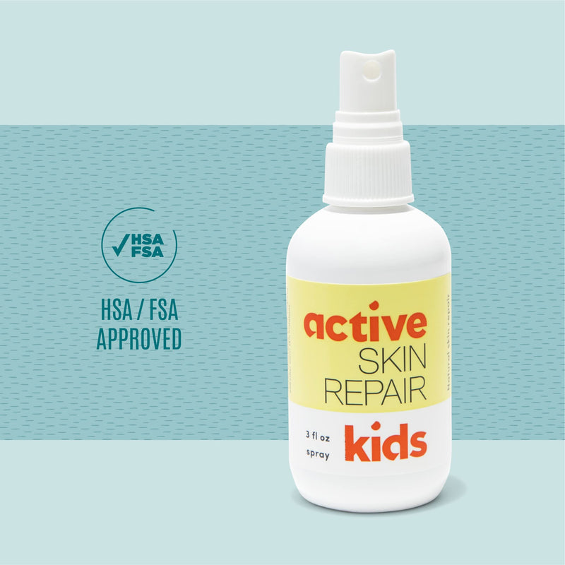 [Australia - AusPower] - Active Skin Repair Kids First Aid Spray - Non-Toxic & Natural Kids Antiseptic Spray for Minor Cuts, Wounds, Scrapes, Rashes, Sunburns, and Other Skin Irritations (3oz Spray) 