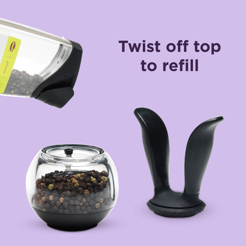 [Australia - AusPower] - Chef'n PepperBall (Black and Clear) Black and Clear Pepper 