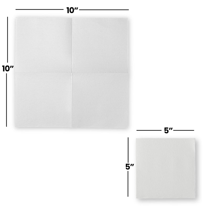 [Australia - AusPower] - Disposable Cocktail Napkins Paper, [200 Pack] 10" x 10" 2-Ply Quilted Beverage Napkins, Disposable Napkins For Bar, Café, Party Or Event. 
