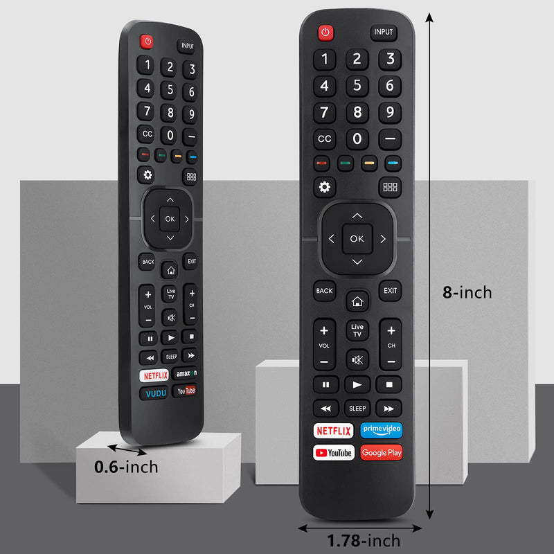 [Australia - AusPower] - Replacement Control EN2A27 for Hisense-Smart-TV-Remote, with Netflix, Prime Video, YouTube, Google Play Buttons for Hisense TV-EN2A27-upgrade 