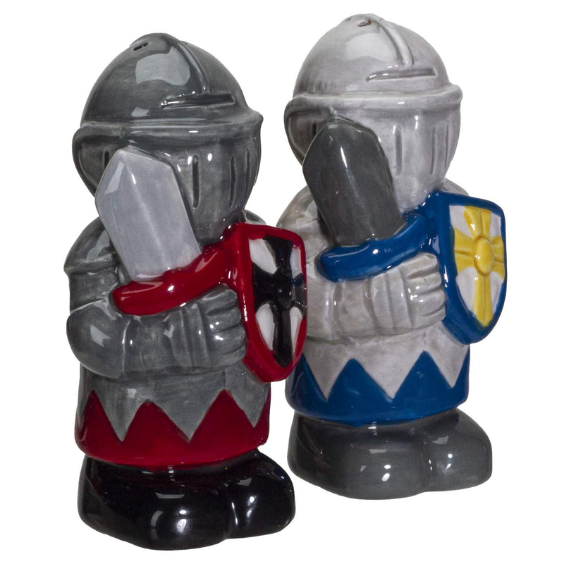 [Australia - AusPower] - Pacific Giftware White and Black Knights Ceramic Salt and Pepper Shakers Set 