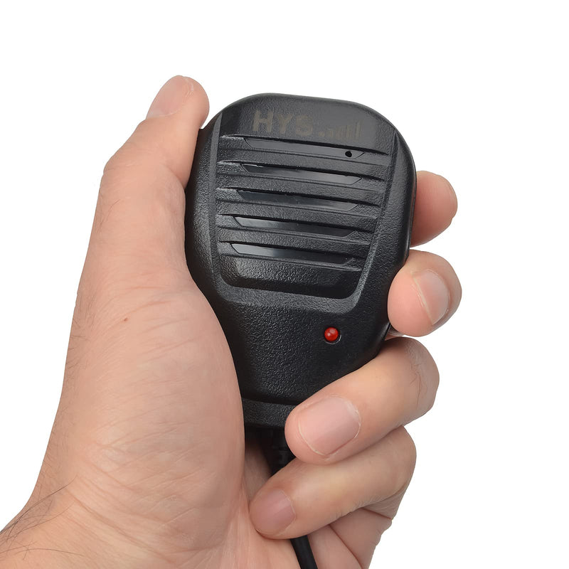 [Australia - AusPower] - HYS Walkie-Talkie Handheld Speaker Mic, Shoulder Microphone PTT for BaoFeng UV-5R 5RA 5RB 5RC 5RD 5RE 5REPLUS 3R+ Kenwood Retevis Two Way Radio Accessories (2 Pack) 
