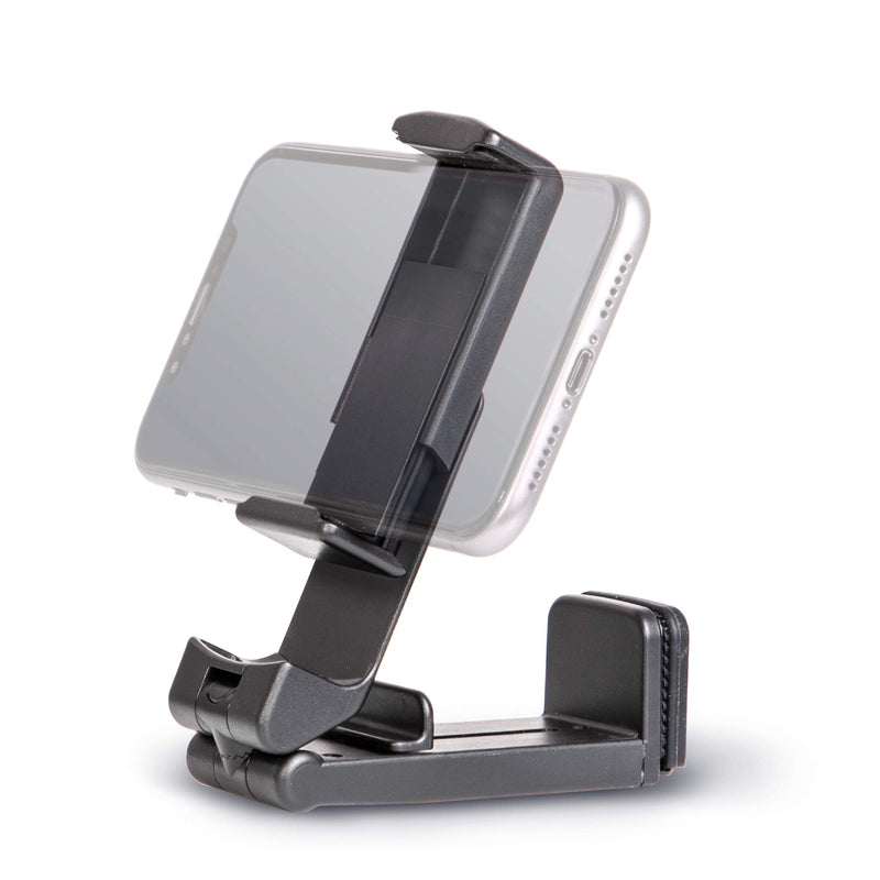 [Australia - AusPower] - Universal Airplane in Flight Phone Mount. Handsfree Phone Holder for Desk with Multi-Directional Dual 360 Degree Rotation. Pocket Size Travel Essential Accessory for Flying. US Patented and Protected. 1 Unit 