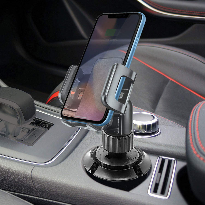 [Australia - AusPower] - Cellet Car Phone Mount Holder Car Cup Holder Phone Holder Mount, Adjustable Compatible with Apple iPhone 13 Pro Max 12 Pro Max Mini 11 SE XS XR X 8 Plus Samsung Note 20 10 Galaxy S21 S20 Moto Pixel Height - 6.5 in 