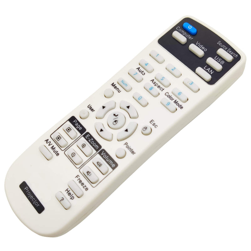 [Australia - AusPower] - INTECHING 164880600 Projector Remote Control for Epson EX3240, EX5240, EX5250 Pro, EX7240 Pro, EX9200 Pro, VS240, VS340, VS345, PowerLite 1224/1264/ 1284/ S31+/ U32+, Home Cinema 640/ 740HD/ 1040 