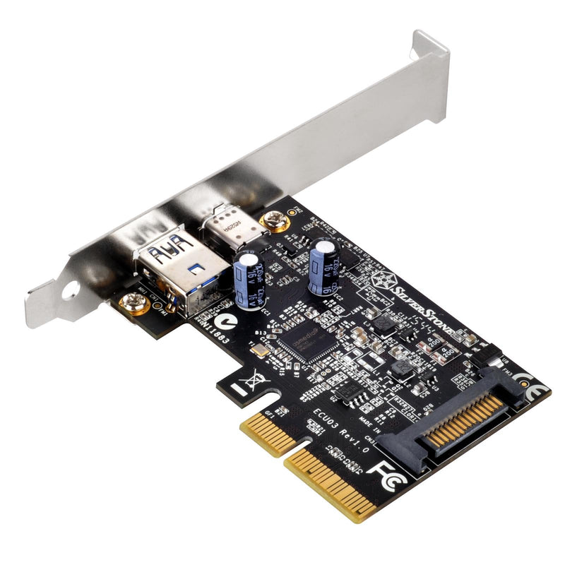 [Australia - AusPower] - SilverStone Technology USB 3.1 External Type A & Type C Pci-E Card ECU03 Components Other 