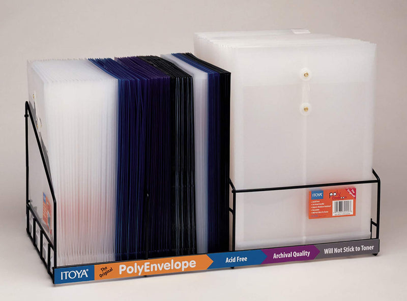 [Australia - AusPower] - ProFolio by Itoya, Polypropylene Polyenvelope With Business Card Holder,  Letter Size, Side Loading - Clear 