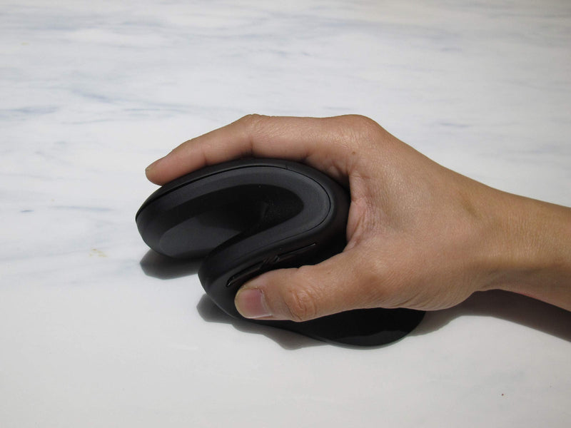 [Australia - AusPower] - MOJO Perfect Grip Dual Mode Silent Vertical Mouse - Bluetooth / Wireless Optical Ergonomic Mouse w/Adjustable Sensitivity and Quiet Buttons Perfect Grip - Dual Mode (Bluetooth + Wireless) 