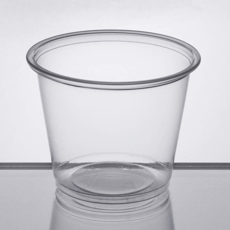[Australia - AusPower] - 4U'LIFE 5.5 oz Clear Plastic Souffle Cup / Portion Cup With Lids-50 Sets 5.5 oz.(Pack of 50) Crystal Clear 