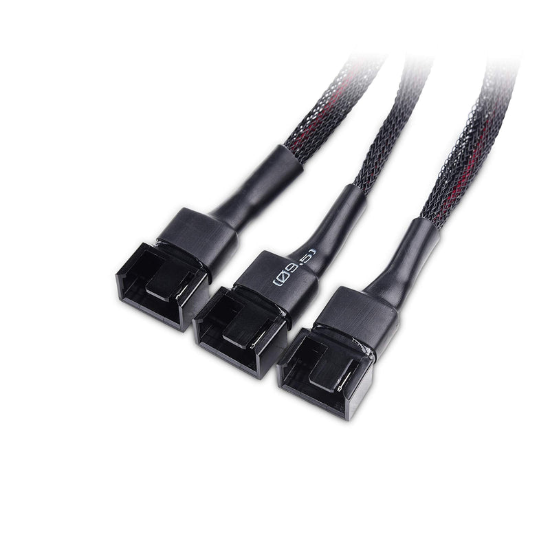 [Australia - AusPower] - Cable Matters 2-Pack 3 Computer Case Fan Splitter Cable with SATA Power - 16 Inches 