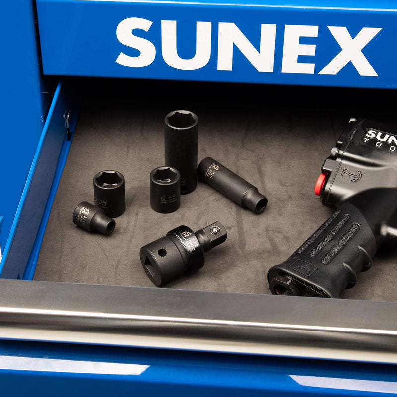 [Australia - AusPower] - Sunex 2300, 1/2" Drive, Universal Impact Joint, Cr-Mo Steel, Radius Corner Design, Flexible, Meets ANSI Standards 