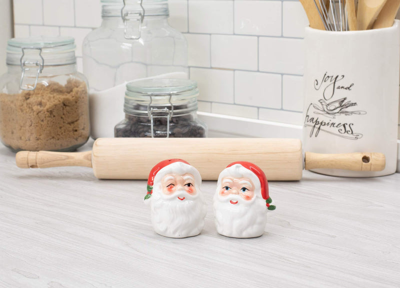 [Australia - AusPower] - Transpac Classic Santa Claus Salt & Pepper Shaker Set Retro Christmas 