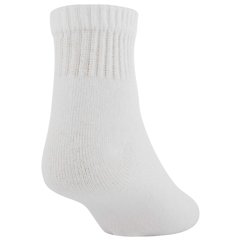 [Australia - AusPower] - Gold Toe Men's 656p Cotton Quarter Athletic Socks, Multipairs Large White (6-pairs) 