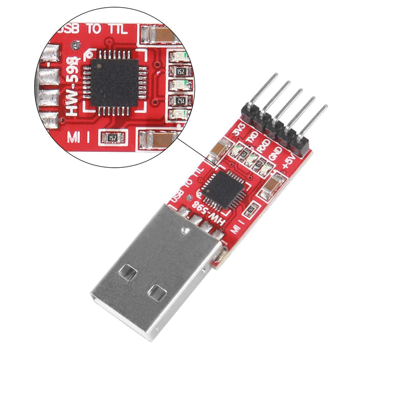 [Australia - AusPower] - ALMOCN 2Pcs CP2102 USB 2.0 to TTL Module Serial Converter Adapter Module USB to TTL Downloader with Cable for Arduino 