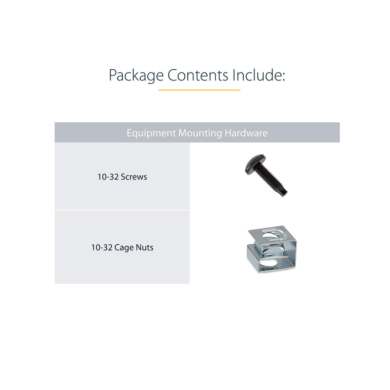 [Australia - AusPower] - StarTech.com Rail Depth Adapter Kit for Server Racks - 4 in. (10 cm) Rack Extender - 1U (RDA1U) 