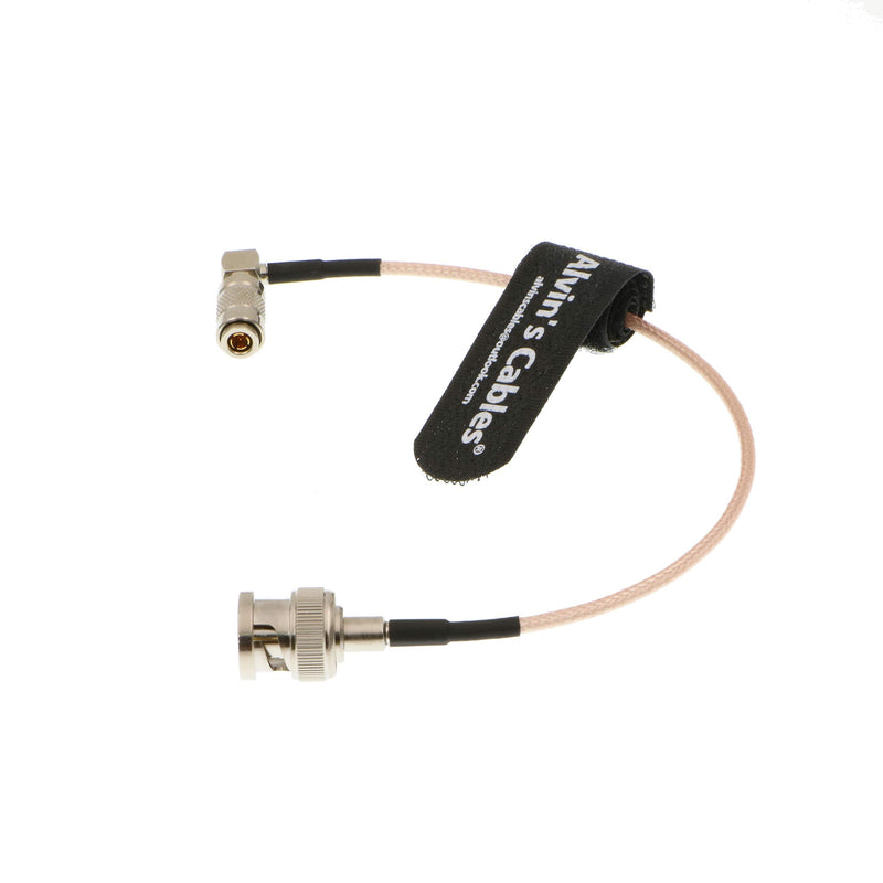 [Australia - AusPower] - Alvin's Cables Blackmagic DIN 1.0/2.3 Mini BNC Right Angle to BNC Male 75ohm RG179 HD SDI Cable 20CM Straight BNC to RA DIN 