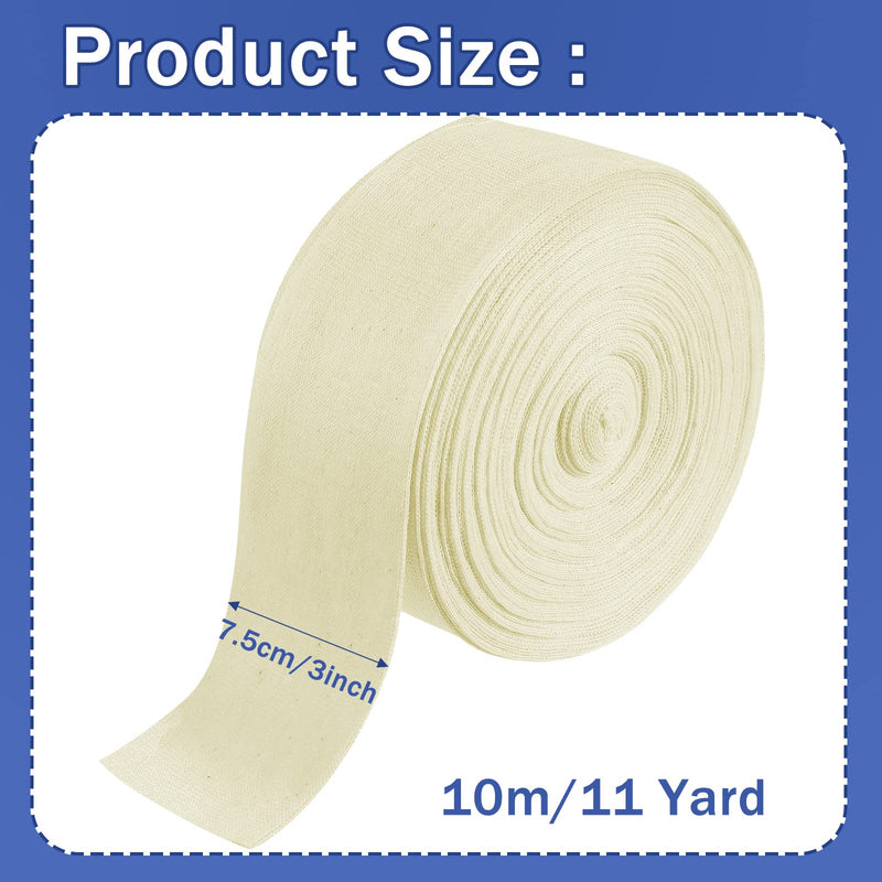 [Australia - AusPower] - Economy Cotton Stockinette Tubular Bandage Comfortable Arm Leg Knee PreWrap for Pre-Splinting or Casting Fabrication Tubular Arm Stocking Elastic Tube Bandage(2.95 Inch x 11 Yard) 2.95 Inch x 11 Yard 