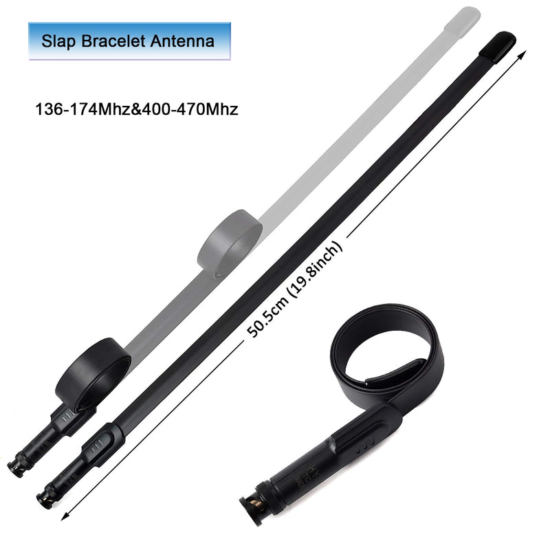 [Australia - AusPower] - HYS BNC Base Antenna, Dual Band VHF UHF HT 144/430Mhz Tactical Foldable Antennas for Icom V86 IC-2GAT IC-V8 IC-T7H Yaesu FT-530 Uniden BCD325P2 BC125AT Portable BNC Radio&Scanner 