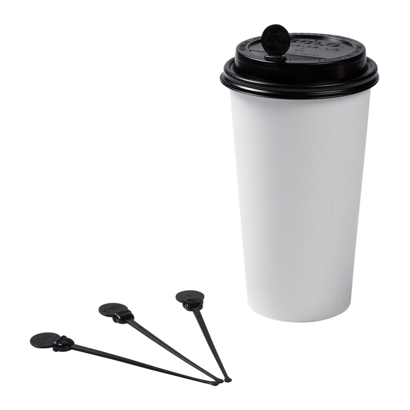 [Australia - AusPower] - StixToGo 4.75" Black Stir N Plug Stix for Disposable Lids, Package of 200 1 