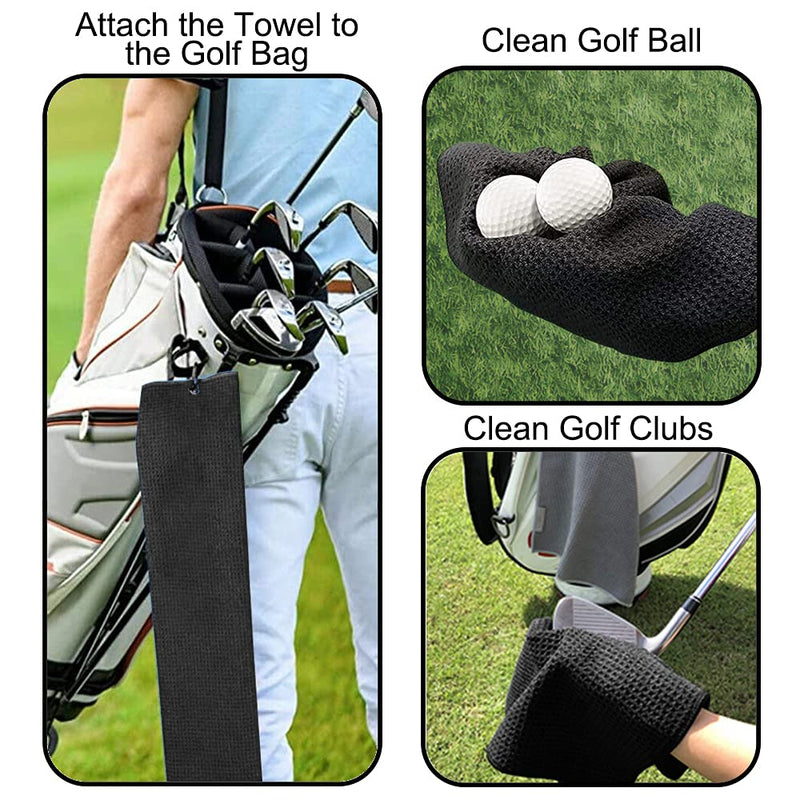 [Australia - AusPower] - DYJYBMY Golfing is My Full Time Job Golf Towel, Embroidered Golf Towels for Golf Bags with Clip, Golf Gifts for Men Women, Birthday Gifts for Golf Fan, Retirement Gifts 