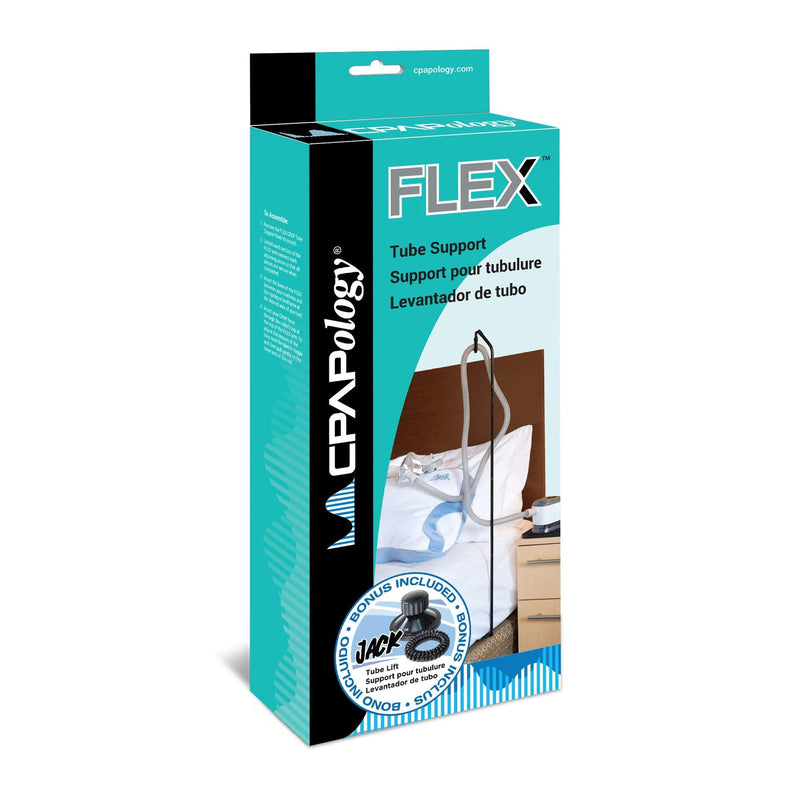 [Australia - AusPower] - CPAPology Flex CPAP Tube Support | CPAP Hose Holder Swivels for More Mobility | Includes Storage Pouch & Bonus Jack Mask & Tube Lift 