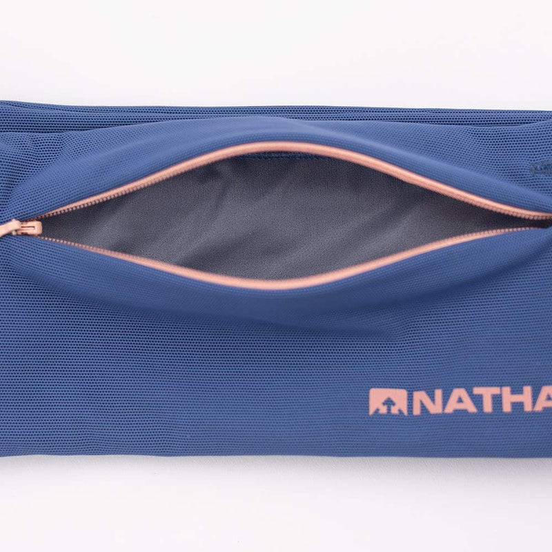 [Australia - AusPower] - Nathan Running Belt – The Zipster Lite – Waist Pack with 2 Zippers. Bounce Free Pouch / Lightweight / Runners Fanny Pack. Fits all iPhones, Android, Samsung. For Men and Women. Large 90's Collection 