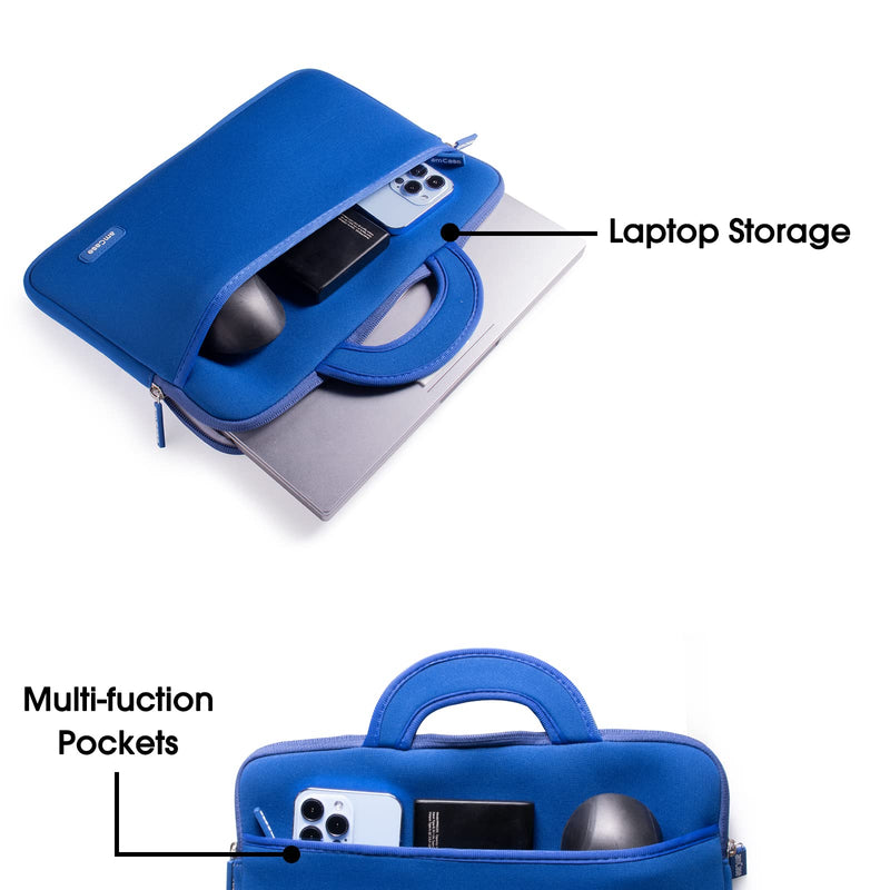 [Australia - AusPower] - amCase for Chromebook Case-11.6 to 12 inch Neoprene Travel Sleeve with Handle-Blue 11.6 to 12 inch Blue 