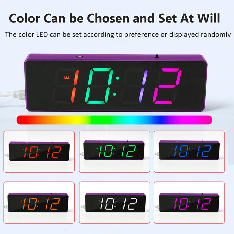 [Australia - AusPower] - GeekLJT DIY RGB Clock Soldering Kit, Colorful 4-Digit Digital Clock Kit, DIY Soldering Project, DIY Electronic Alarm Clock Kit for Students and Beginners Learning Electronics and Practicing Soldering 