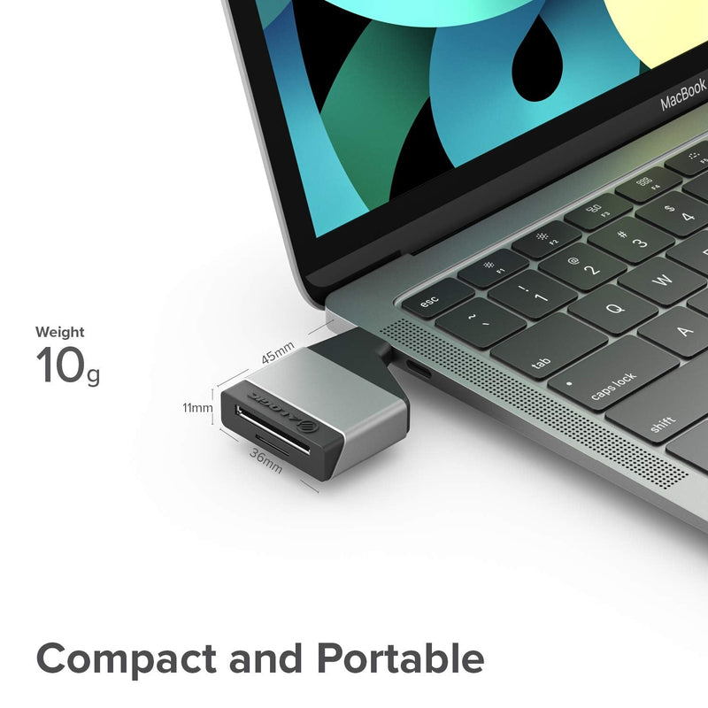 [Australia - AusPower] - ALOGIC USB C to SD and Micro SD Mini Adapter, Compatible with MacBook Pro, Air, Pixel Book, XPS, Surface, Galaxy, iPad Pro, Air 2020 and More (Thunderbolt Compatible) 